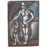 Georges Rouault, Clown et Enfant, 1930, original aquatint