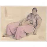 Madre Juchiteca (Juchitecan Mother) by Francisco Zúñiga, 1973, lithograph, sold Nov 2023