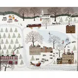 Charles Wysocki, Vermont Wintertime, oil on masonite