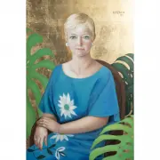 Margaret Keane, Portrait of Sara May, 1977, oil