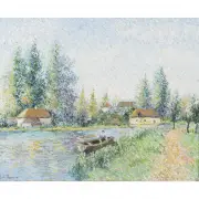 Lélia Pissarro, Steve, the Fisherman, on the river, Wallingford, 2005, oil on canvas