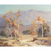 Ada Belle Champlin, Landscape, oil on board