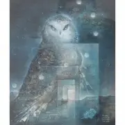 Susan Boulet, Dreamscape Owl, oil