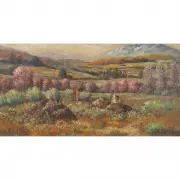 Joseph Henry Sharp, Landscape, circa 1900s, likely Taos, New Mexico, USA, oil on canvas board