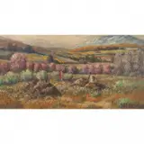 Joseph Henry Sharp, Landscape, circa 1900s, likely Taos, New Mexico, USA, oil on canvas board