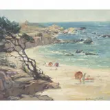 Hallie Champlin Fenton, Beach Day, 1933, oil on canvas