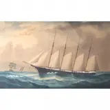 Arthur Victor Gregory, Ship at Sea, watercolor on paper