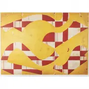 Caio Fonseca, Seven String with Yellow and Red, 2001, color aquatint
