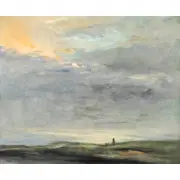Walter Kuhlman, Seascape, 1976, oil on canvas
