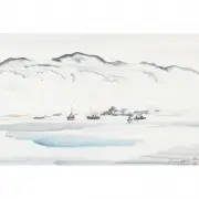 Chiara Obata, Ships in the Sea, 1946, watercolor on paper