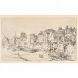 James Whistler, The Adam and Eve, Old Chelsea, etching and drypoint