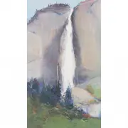 Gregory Kondos, Yosemite Falls, 1990, lithograph