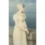 George Henry Boughton, Seabreeze, oil on panel