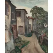 Sol Wilson, Houses, oil on canvas