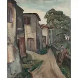 Sol Wilson, Houses, oil on canvas
