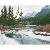 Wayne E. Wolfe, Winter Sun Rise, Canada, 1979, oil on board