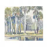 Holger Wenzel Jensen, Florida Palms, gouache on cardboard