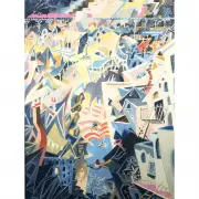 Dr. Seuss, Cat Detective in the Wrong Part of Town, serigraph on canvas