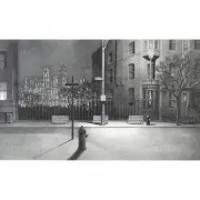 Stow Wengenroth, New York Nocturne, 1945, lithograph