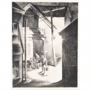 Harriet Lanfair, Summer Night Provincetown, lithograph