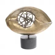 Roger Gerster, LOeil (The Eye), bronze on wood