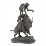 Buffalo Horse by Frederic Remington, bronze, sold Mar 2024