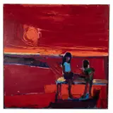 Henrietta Berk, Two Children (Red)