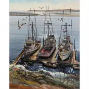 Filastro Mottola, Sparkling Waters, oil on board