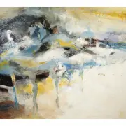 Jack Laycox, Blue Ballet, oil on canvas