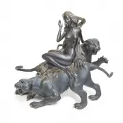 Mountain Ghost by Jiang Tie Feng, 1989, bronze, sold Apr 2024