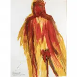Walter Plunkett, Costume Sketch of Rhett, gouache on illustration board