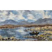 Fergus O'Ryan, Near Ballynahinch, Connemara, oil on board