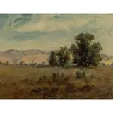 Charles Dorman Robinson, Marin County Oaks, oil on board