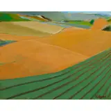 Henry Villerme, Rows, oil on canvas
