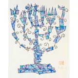 Ben Shahn, Menorah, screenprint