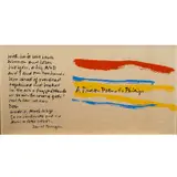 A Prison Poem To Philip by Corita Kent, 1972, serigraph, sold Jul 2024