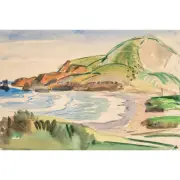 Alexander Nepote, Rockaway Beach, California, USA, watercolor