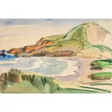 Alexander Nepote, Rockaway Beach, California, USA, watercolor