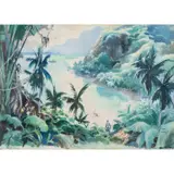 John Pike, Tropical Landscape, watercolor and gouache on paper