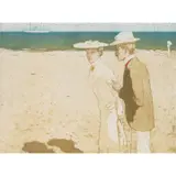 Raoul du Gardier, Sur la Sable, color etching and aquatint on paper