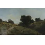 Ransome Gillett Holdridge, Valley Landscape, oil on canvas