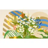 Viola Frey, Untitled (Floral Still Life), acrylic on canvas