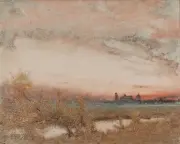 Albert Goodwin, Pisa, Italy, 1905, watercolor and pencil on paper