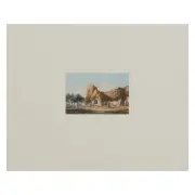 John Varley, Chingford Church, watercolor on paper