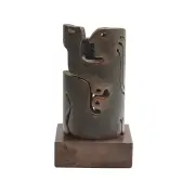 Albert Leon Wilson, Sitting Woman, 1975, bronze