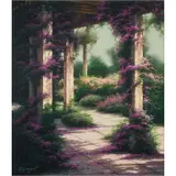 Edward Szmyd, Garden Portico, oil on canvas