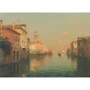 Venetian Canal by Marc Aldine, oil on canvas, sold Dec 2024
