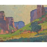 C. Betram Hartman, Landscape, 1916, oil on board
