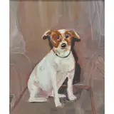 Robert Andrew Parker, Fox Terrier, 1999, oil on board