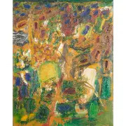 José Ramón Lerma, Untitled (Abstract), 1957, oil on canvas